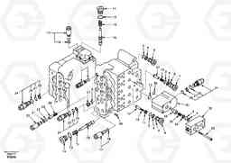 17966 Main control valve, relief valve and dipper arm holding EC150, Volvo Construction Equipment