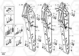 100802 Dipper arm and grease piping with piping seat EC150, Volvo Construction Equipment