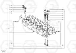 34371 Cylinder head EC55 SER NO 20001-, Volvo Construction Equipment