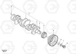 60308 Crankshaft EC55 SER NO 20001-, Volvo Construction Equipment