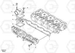 25801 Inlet manifold EC55 SER NO 20001-, Volvo Construction Equipment