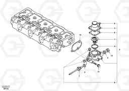 38790 Thermostat housing EC55 SER NO 20001-, Volvo Construction Equipment