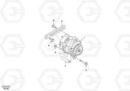 60310 Alternator with assembling details EC55 SER NO 20001-, Volvo Construction Equipment