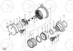 96207 Travel gearbox EC55 SER NO 20001-, Volvo Construction Equipment