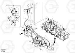 3011 Turning joint line, control valve to turning joint EC55 SER NO 20001-, Volvo Construction Equipment