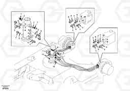 3014 Turning joint line, turning joint to travel motor EC55 SER NO 20001-, Volvo Construction Equipment