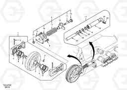 59664 Front idler, spring package EC55 SER NO 20001-, Volvo Construction Equipment