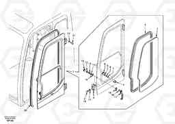 90776 Door, operator's cab EC55 SER NO 20001-, Volvo Construction Equipment