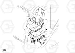 44498 Operator seat with fitting parts EC55 SER NO 20001-, Volvo Construction Equipment