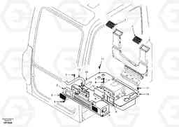 40214 Air duct in cabin and cabin floor EC55 SER NO 20001-, Volvo Construction Equipment