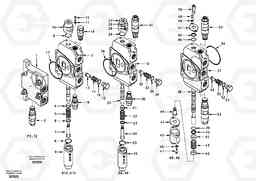 68883 Main control valve, inlet and boom and boom swing EC55 SER NO 20001-, Volvo Construction Equipment