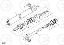 37847 Boom swing cylinder EC55 SER NO 20001-, Volvo Construction Equipment