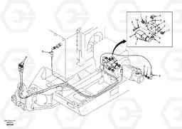 77403 Quikfit hydraulic on upper. Double - acting EC55 SER NO 20001-, Volvo Construction Equipment