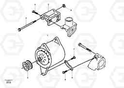 55988 Alternator with assembling details EW130, Volvo Construction Equipment