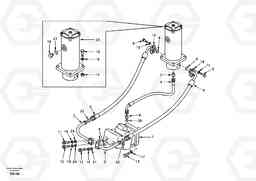 91889 Turning joint line, turning joint to travel motor EW130, Volvo Construction Equipment