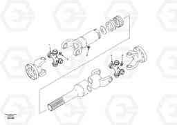 8399 Propeller shaft, front EW130, Volvo Construction Equipment