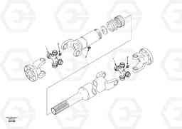 8400 Propeller shaft, rear EW130, Volvo Construction Equipment