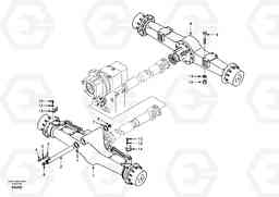 48629 Front and rear axle mounting EW130, Volvo Construction Equipment