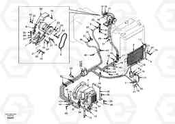 37850 Air conditioning line, cooling and heater EW130, Volvo Construction Equipment