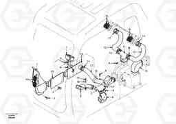 4220 Air duct in cabin and cabin floor EW130, Volvo Construction Equipment