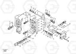 47391 Main control valve, relief valve and dipper arm holding EW130, Volvo Construction Equipment