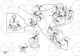 45253 Servo system, pump to control valve EW130, Volvo Construction Equipment