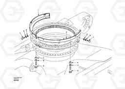 17445 Cover, Swing gear EC210 APPENDIX FORESTRY VERSION, Volvo Construction Equipment