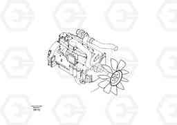 11355 Cooling fan mounting EC460B, Volvo Construction Equipment