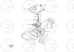 61941 Battery with assembling details EC460B, Volvo Construction Equipment