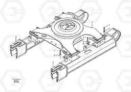 68506 Undercarriage Frame, Retractable EC460B, Volvo Construction Equipment