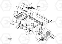 72918 Cowl frame, cover and hood EC460B, Volvo Construction Equipment