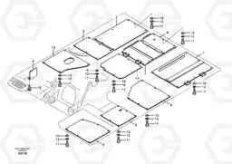 6667 Hatches under engine, hydr.pumps, cooler, m.valve and fuel tank. EC460B, Volvo Construction Equipment