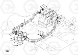 74460 Turning joint line, control valve to turning joint EC460B, Volvo Construction Equipment
