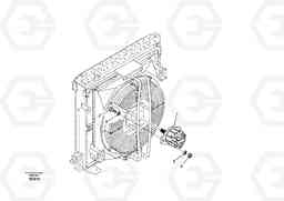 11229 Hydraulic system, oil cooling fan motor mount EC460B, Volvo Construction Equipment