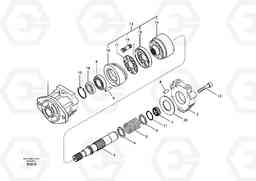 23827 Hydraulic system, oil cooling fan motor EC460B, Volvo Construction Equipment