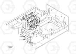 51452 Control valve with fitting parts. EC460B, Volvo Construction Equipment