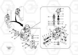 66569 Working hydraulic, boom rupture valve mount EC460B, Volvo Construction Equipment