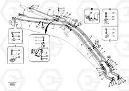 79684 Working hydraulic, dipper arm cylinder on boom. EC460B, Volvo Construction Equipment