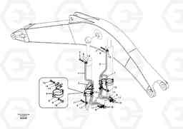 74838 Working hydraulic, boom cylinder EC460B SER NO INT 11515- EU&NA 80001-, Volvo Construction Equipment