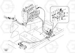 19146 Working hydraulic, quick fit on upper frame EC460B, Volvo Construction Equipment