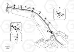 13919 Working hydraulic, quick fit on boom EC460B SER NO INT 11515- EU&NA 80001-, Volvo Construction Equipment