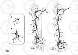 78204 Working hydraulic, quick fit on dipper arm EC460B, Volvo Construction Equipment