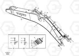 44689 Boom and grease piping EC460B SER NO INT 11515- EU&NA 80001-, Volvo Construction Equipment