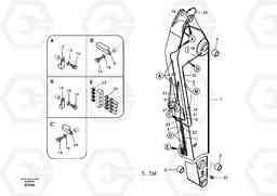 95573 Dipper arm and grease piping with piping seat, long reach EC460B SER NO INT 11515- EU&NA 80001-, Volvo Construction Equipment