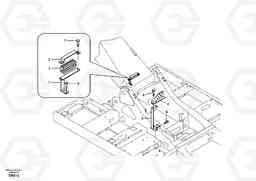 22136 Hydraulic lines bracket-quickfit, rotator, hose repture EC330B SER NO INT 10713- EU&NA 80001-, Volvo Construction Equipment