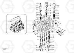 74029 Main control valve, boom and bucket and travel Rh EC360B, Volvo Construction Equipment