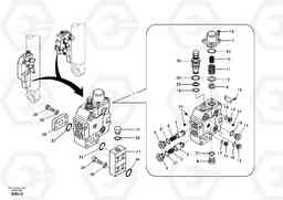 66571 Working hydraulic, boom rupture valve mount EC360B, Volvo Construction Equipment