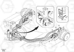 38936 Turning joint line, turning joint to travel motor EC330B, Volvo Construction Equipment