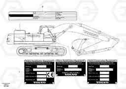 104065 Product identification plate EC200B PRIME S/N 30001-, Volvo Construction Equipment