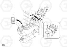 58793 Cassette radio recorder with mounting details EC290B, Volvo Construction Equipment